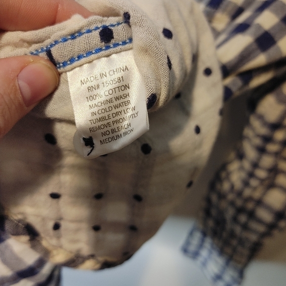 Flag and Anthem flannel button down top - Picture 2 of 7